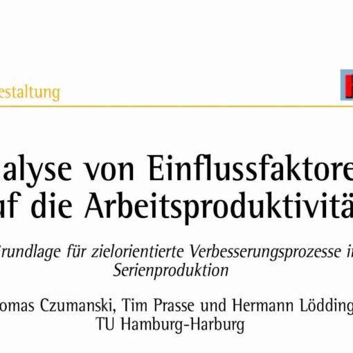 Analyse von Einflussfaktoren auf die Arbeitsproduktivität
